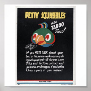 Póster Propaganda de la Guerra Mundial