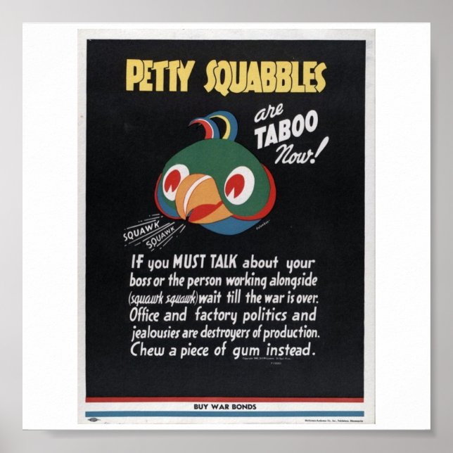 Póster Propaganda de la Guerra Mundial (Frente)