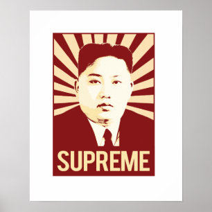 Póster Propaganda de la O.N.U de Kim Jong - suprema -