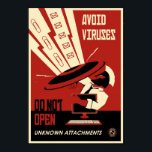 Póster Propaganda de Office: Evitar descargas<br><div class="desc">Divertidos,  posters de estilo propagandístico perfectos para el lugar de trabajo. ¡Recoge los cinco!</div>