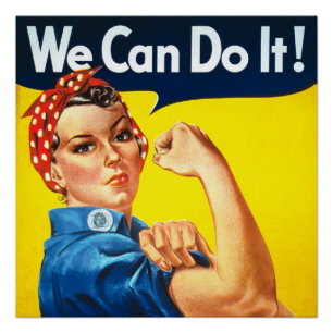 Póster Propaganda de Vintage de Rosie Riveter
