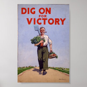 Póster Propaganda del vintage WW2