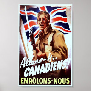 Póster Propaganda del vintage WW2