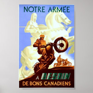 Póster Propaganda del vintage WW2