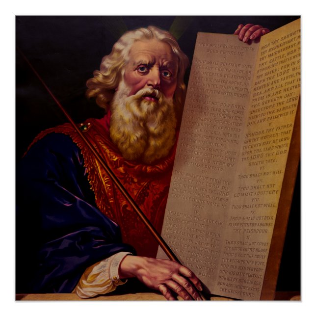 Póster Prophet Moses on Mount Sinai – High-Fidelity Epic  (Anverso)