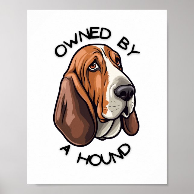 Póster Propiedad de alguien de Basset Hound (Frente)
