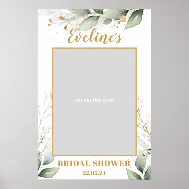Póster Propiedad de fotografía para baby shower boho de e (Frente)