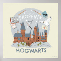 Propiedad de Hogwarts Gráfico de Dibujos Animados