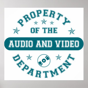 Póster Propiedad del Departamento de Audio y Vídeo