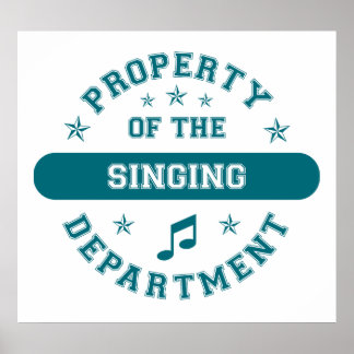 Póster Propiedad del Departamento de Canciones