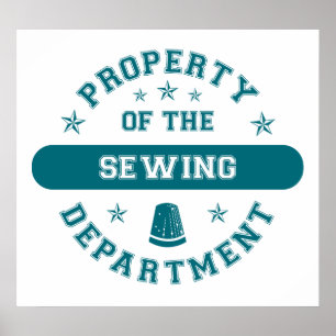 Póster Propiedad del Departamento de Costura