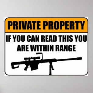 Póster Propiedad Privada - Si Puede Leer Esto...