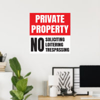 Propiedad privada sin solicitud