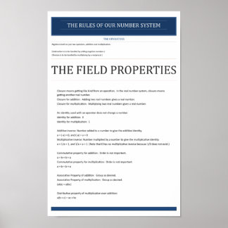 Póster Propiedades del Campo Algebraico