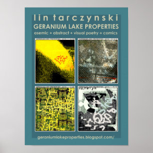 Póster Propiedades del lago Geranium, área verde de 4 est