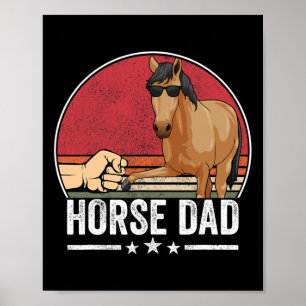 Póster Propietario de equitación conjunto Caballo ecuestr