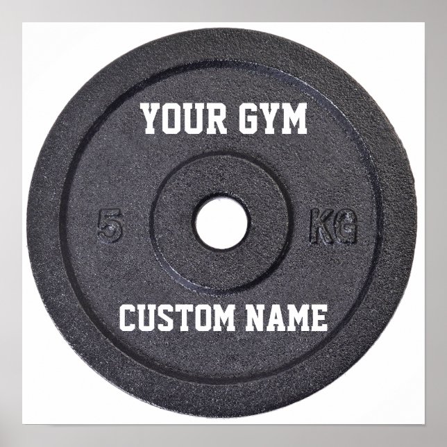 Póster Propietario de gimnasio o Poster divertida del usu (Frente)