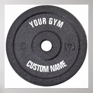 Póster Propietario de gimnasio o Poster divertida del usu