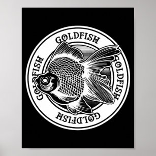 Póster Propietario de peces dorados Tattoo Estilo Tropica