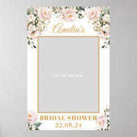 Propio boho rosa floral dorado para fotos de boda