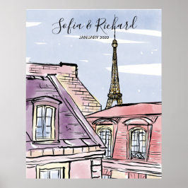 Póster Propuesta de compromiso de París, regalo de pareja
