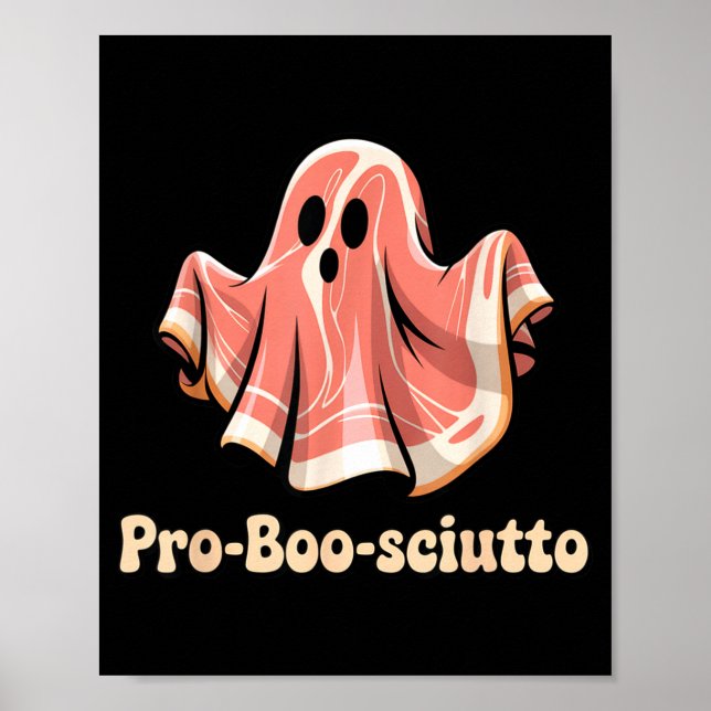 Póster Pros Boo Sciutto Divertido Fantasma Italiano de Ha (Frente)