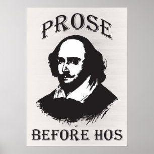 Póster Prosa antes de Hos - Shakespeare