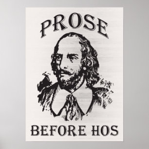Póster Prosa antes de Hos - Shakespeare