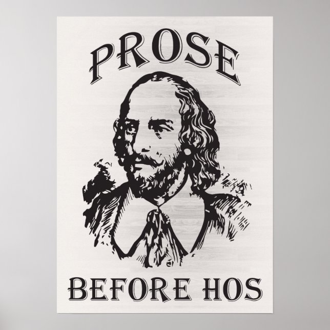 Póster Prosa antes de Hos - Shakespeare (Frente)