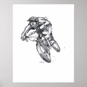 Poster proscrito #2 del arte de BMX
