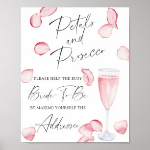 Póster Prosecco - ayuda a la novia ocupada Dirección
