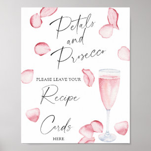 Póster Prosecco - Tu tarjeta de receta aquí