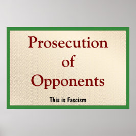 Póster Prosecution of Opponents