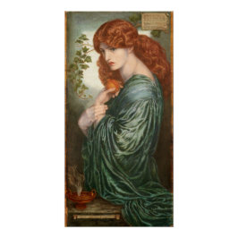 Póster Proserpine Dante Gabriel Rossetti Glossy