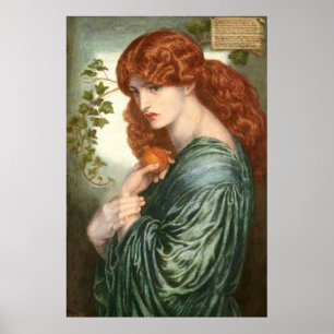 Póster Proserpino de Rossetti