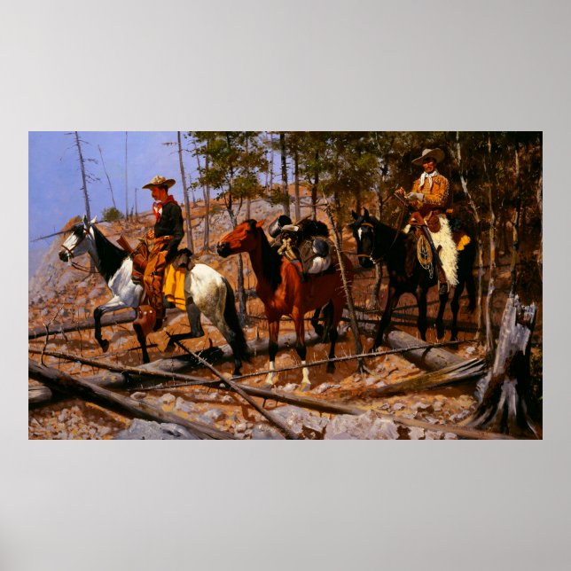 Póster Prospectando para el rango de ganado Frederic Remi (Frente)