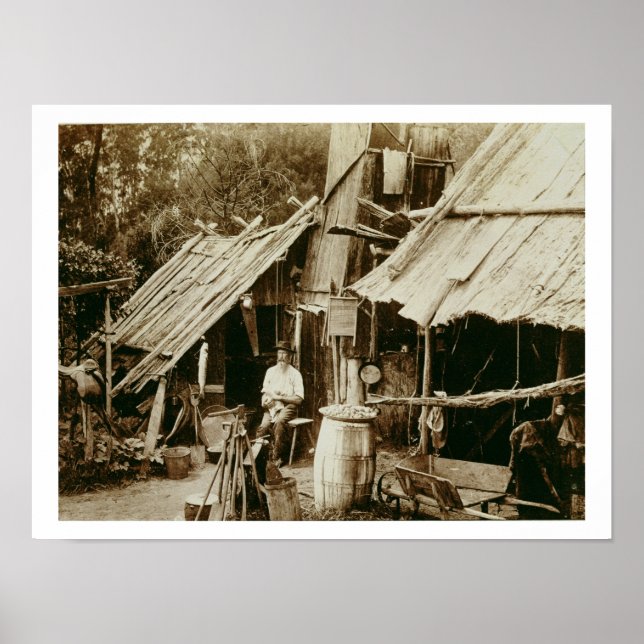 Póster Prospector australiano, c.1880 (foto sepia) (Frente)