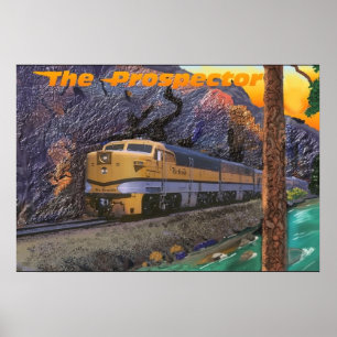 Póster Prospector del Rio Grande en la garganta real