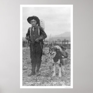 Póster Prospector Dog Seward, Alaska 1904