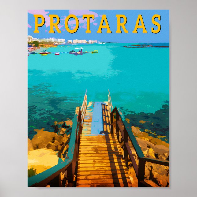 Póster Protaras chipre - Chipre oriental (Frente)