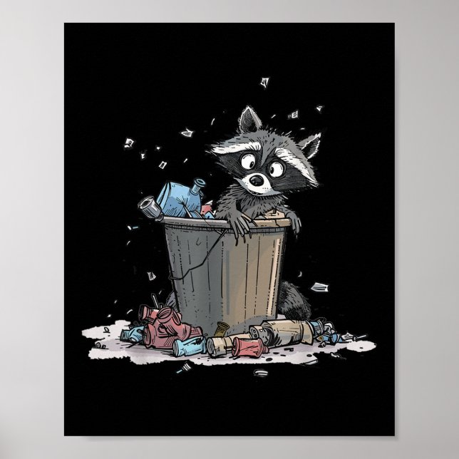 Póster Protección ambiental contra la basura sin protecci (Frente)