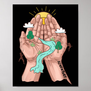 Póster Protección Ambiental de Aventura Montañismo