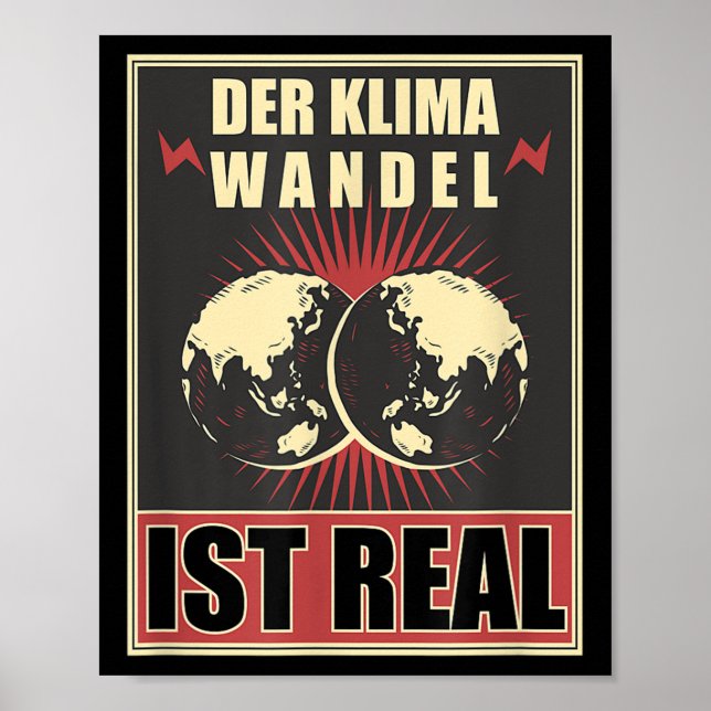 Póster Protección ambiental de la ciencia clim (Frente)