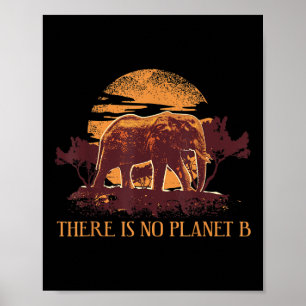 Póster Protección Ambiental del Elefante Protección de la