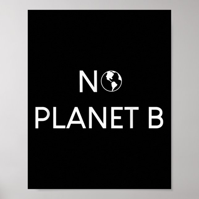 Póster Protección Ambiental Sin Planeta B (Frente)