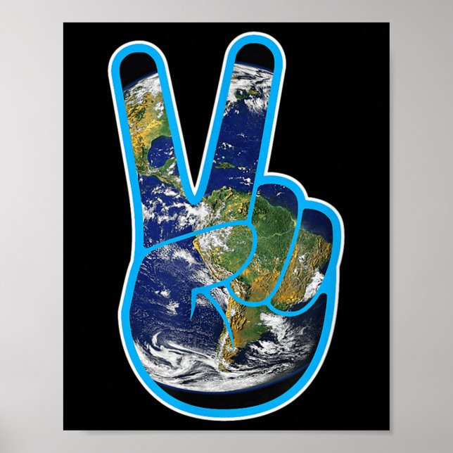 Póster Protección Climática Día De La Tierra Cambio Climá (Frente)