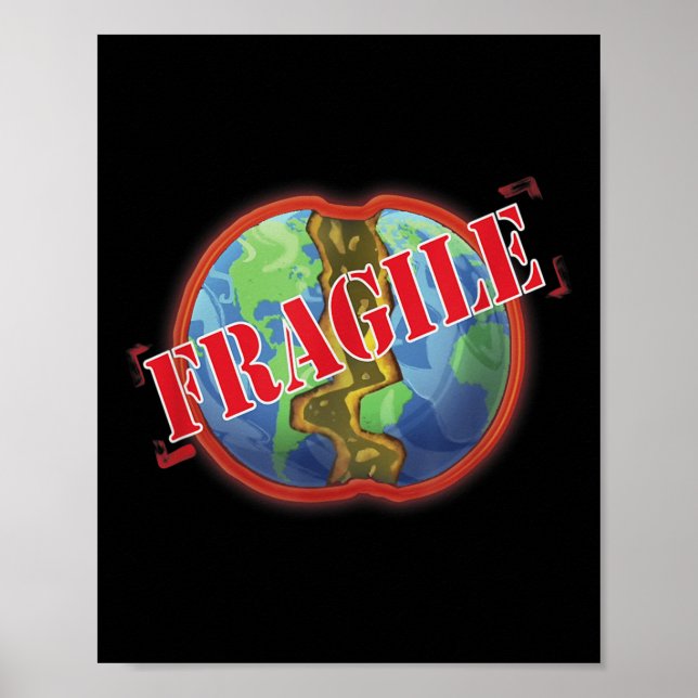 Póster Protección Climática, Reserva De La Tierra Frágil  (Frente)