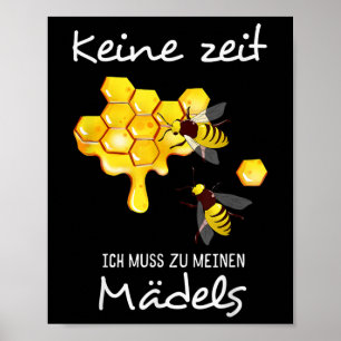 Póster Protección de Animales Abejas, Motivos de Miel, An