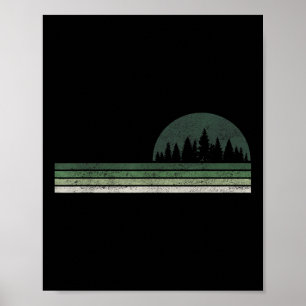 Póster Protección del medio ambiente de árboles naturales