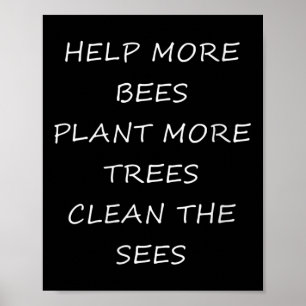 Póster Protección del medio ambiente de las mujeres - Ayu